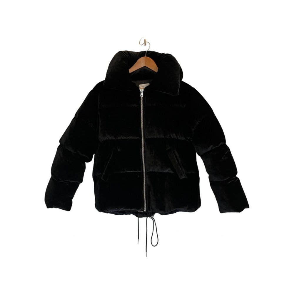 SANDRO PARIS. *Mint Condition* Atenea Velvet Puffer Coat / Jacket / Bomber